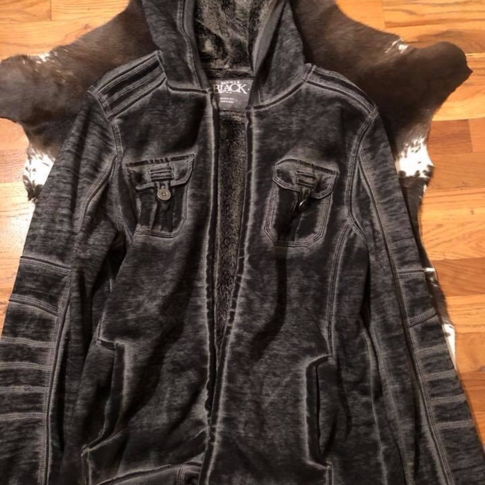 Men’s Buckle Brand Fur Lined Zip Up